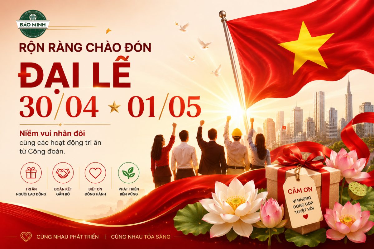 RỘN RÀNG CHÀO ĐÓN ĐẠI LỄ 30/04 & 01/05: NIỀM VUI NHÂN ĐÔI CÙNG HOẠT ĐỘNG TRI ÂN TỪ CÔNG ĐOÀN